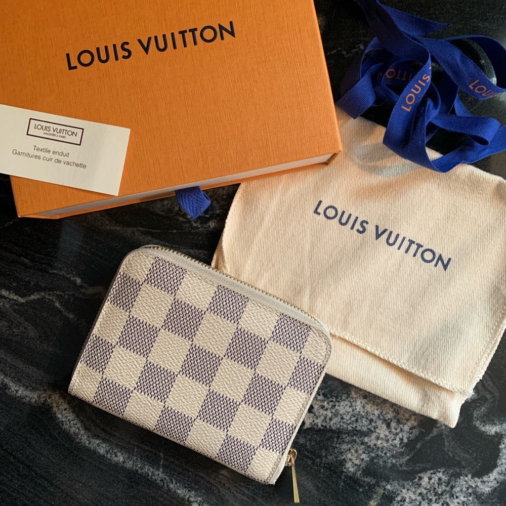 Louis Vuitton Zippy Coin Purse Damier Azur
